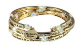 4030597 The Lord's Prayer Christian Coil Wrap Bracelet Jesus Religious Christ