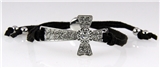 4030603 Christian Cross Pull Tie Bracelet Religious Bible Jewelry Jesus Chris...