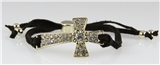 4030604 Christian Cross Pull Tie Bracelet Religious Bible Jewelry Jesus Chris...