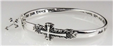 4030619 Matthew 7:7 Ask Seek Knock Christian Bangle Bracelet Jesus Bible Reli...