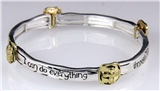 4030624 Philippians 4:13 Stretch Bracelet Christian Scripture Jesus Bible Rel...