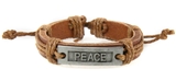 4030637 PEACE Leather Bracelet My Peace I Give You