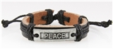 4030639 PEACE Leather Bracelet My Peace I Give You