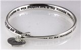 4030646 Love Verse Twisted Bangle Bracelet Corinthians 13 Christian Scripture...