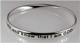 4030647 Psalm 46:10 Twisted Bangle Bracelet Be Still and Know That I Am God