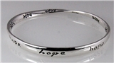 4030649 Hope Twisted Bangle Bracelet Inspirational Encouragement
