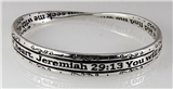 4030652 Jeremiah 29:13 Twisted Bangle Bracelet Christian Message Seek The Lord