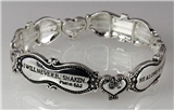 4030664 Psalm 62:2 Christian Stretch Bracelet Rock and Salvation Fortress Scr...