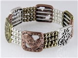 4030671 Live Well Laugh Often Love Much Stretch Bracelet Beaded Celebrate Life
