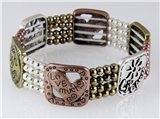 4030671 Live Well Laugh Often Love Much Stretch Bracelet Beaded Celebrate Life