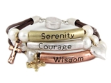 4030676 Serenity Prayer Corded Bracelet AA Meeting Recovery Gift Sobriety Graduation