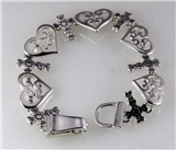 4030677 Hearts and Crosses Bracelet Cross Christian Religious