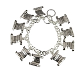 4030680 10 Ten Commandments Bracelet Chain Charms Thou Shalt Shall Not