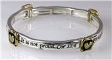 4030684 1 Corinthians 13:4 Stretch Prayer Bracelet Scripture Cross Christian ...