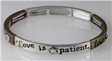 4030701 1 Corinthians 13 Faith Hope Love Stretch Bracelet Scripture Christian...