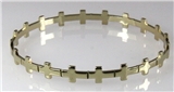 4030708 Cross Bracelet Bangle Repeated Christian Cross Religious Bible Scripture