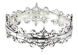 4030720 Expect Miracles Princess Style Christian Bracelet Religious Cross Bridal