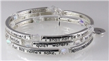 4030722 Psalm 23 Coil Bracelet Scripture The Lord is my Shepherd Religious Cr...