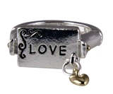 4030733 Love Christian Stretch Ring Religious Cross Bible Scripture