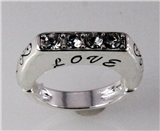 4030738 Love Christian Stretch Ring Religious Cross Bible Scripture