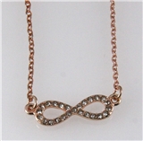 4030745 Simple Copper Plated Eternity Infinity Sign Symbol 16" Necklace with ...