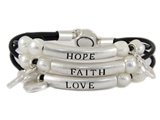 4030773 Faith Hope Love 1st Corinthians 13 Strand Bracelet Beaded Scripture Verse