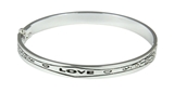 4030779 LOVE Hinged Bracelet Bangle Wife Fiance' Girlfriend Gift