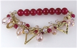 4030786 Heart Charm Stretch Bracelet Love Valentines Promise Beaded