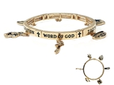 4030808 Full Armor of God Stretch Bracelet Christian Bible Truth Righteousness Peace Faith Breast Plate