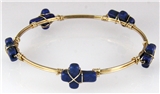 4030822 Cross Wire Wrap Bracelet Bangle Christian Religious Bible Jesus Jewelry
