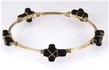 4030827 Cross Wire Wrap Bracelet Bangle Christian Religious Bible Jesus Jewelry