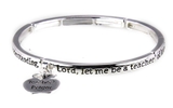 4030855 Teacher Prayer Stretch Bracelet Christian Teachers Gift School Apprec...