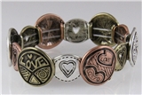 4030856 Love Hearts Stretch Bracelet Valentines Friendship Promise Gift Jewelry