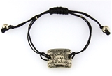 4030886 Believe Bracelet Inspirational Encouragement Pull Tab Macrame Delicat...