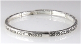 4030898 Proverbs 3:5 Stretch Bracelet Stackable Stacking Scripture Trust In T...