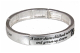 4030944 Sister Stretch Bracelet Childhood Memories Gift Secret Sibling