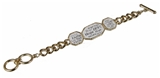 4030967 Faith Hope Love Combination Bracelet Chain & Medallions Christian Encouragement
