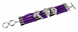 4030969 Purple Studded Bling Cross Bracelet Large Loud Fashion