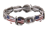 4030978 Patriotic USA Stretch Bracelet Patriot US United States American Flag