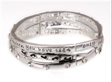4030980 Faith Hand Woven Bracelet or Bookmark Incredible Detail Macrame Chris...