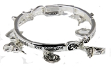 4030984 Horse Theme Stretch Charm Bracelet Equine Western Cowgirl Horseback