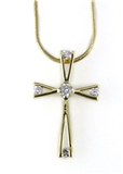 4031005 CZ Cross Necklace Christian Fashion High Quality Religious Inspirational