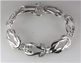 4031049 Beautiful Polished Repeating Infinity Eternity Knot Bracelet Fashion ...