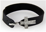 4031063 Faux Leather Cross Bracelet Christian Religious Jewelry Jesus Fashion...