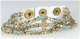 4031127 Christian Cross Beaded Leather Bracelet Jewelry Gold Religious Jesus ...
