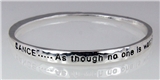 4031137 Dance As Though No One Is Watching Twisted Solid Bangle Stackable