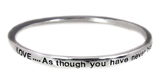 4031138 Love As Though You Have Never Been Hurt Before Twisted Solid Bangle S...