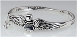 4031139 Guardian Angel Christian Twisted Solid Bangle Stackable Religious Bible