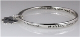 4031141 Sister Prayer Blessing Twisted Solid Bangle Stackable Religious Bible