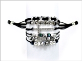 4031184 Christian Cross Beaded Wrap Style Bracelet Religious Fashion Jesus Sc...